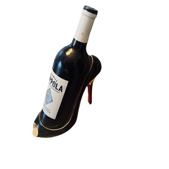 Wild Eye Designs High Heel Wine Bottle Holder Red Sole Shoe Kitchen Bar Decor - Picture 1 of 8